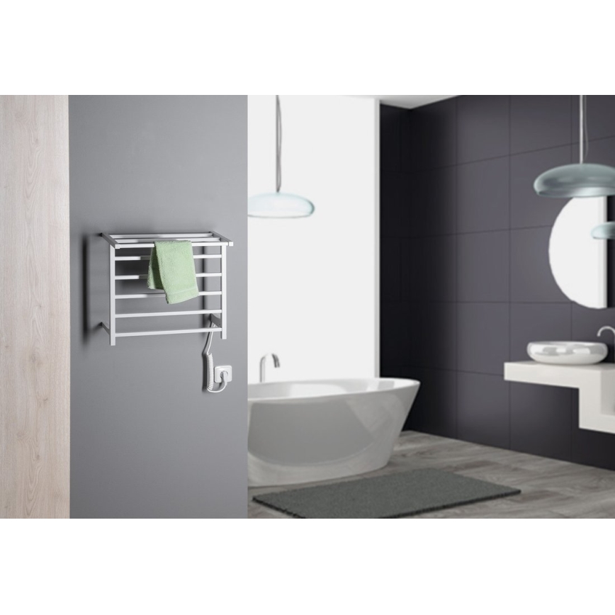 Sapho - Elektrinis rankšluosčių džiovintuvas ELZOR 60W 47x50 cm matinė balta