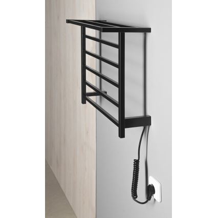 Sapho - Elektrinis rankšluosčių džiovintuvas ELZOR 60W 47x50 cm matinė juoda