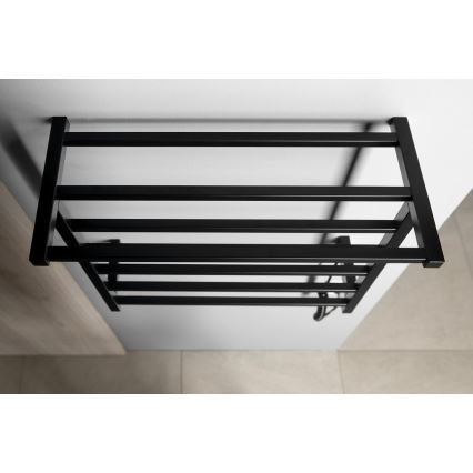 Sapho - Elektrinis rankšluosčių džiovintuvas ELZOR 60W 47x50 cm matinė juoda