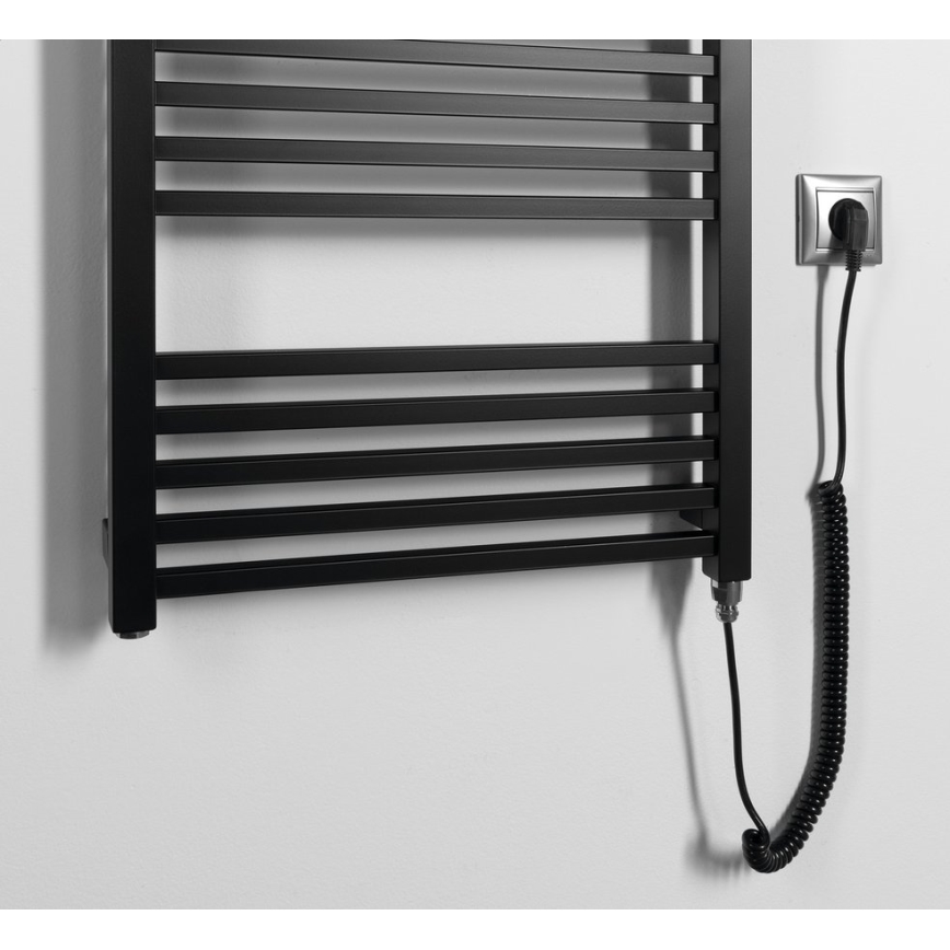Sapho - Elektrinis rankšluosčių džiovintuvas METRO-E 500W 134x50 cm matinė juoda