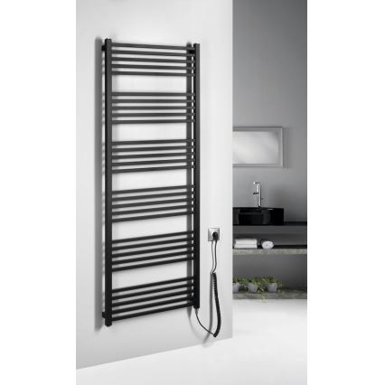 Sapho - Elektrinis rankšluosčių džiovintuvas METRO-E 800W 162x60 cm matinė juoda