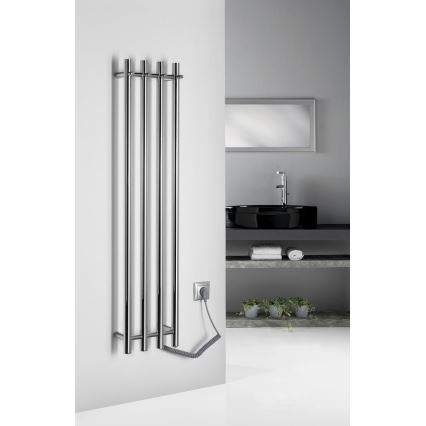 Sapho - Elektrinis rankšluosčių džiovintuvas PAPINADO 85W/230V 120 cm blizgus chromas dešinė