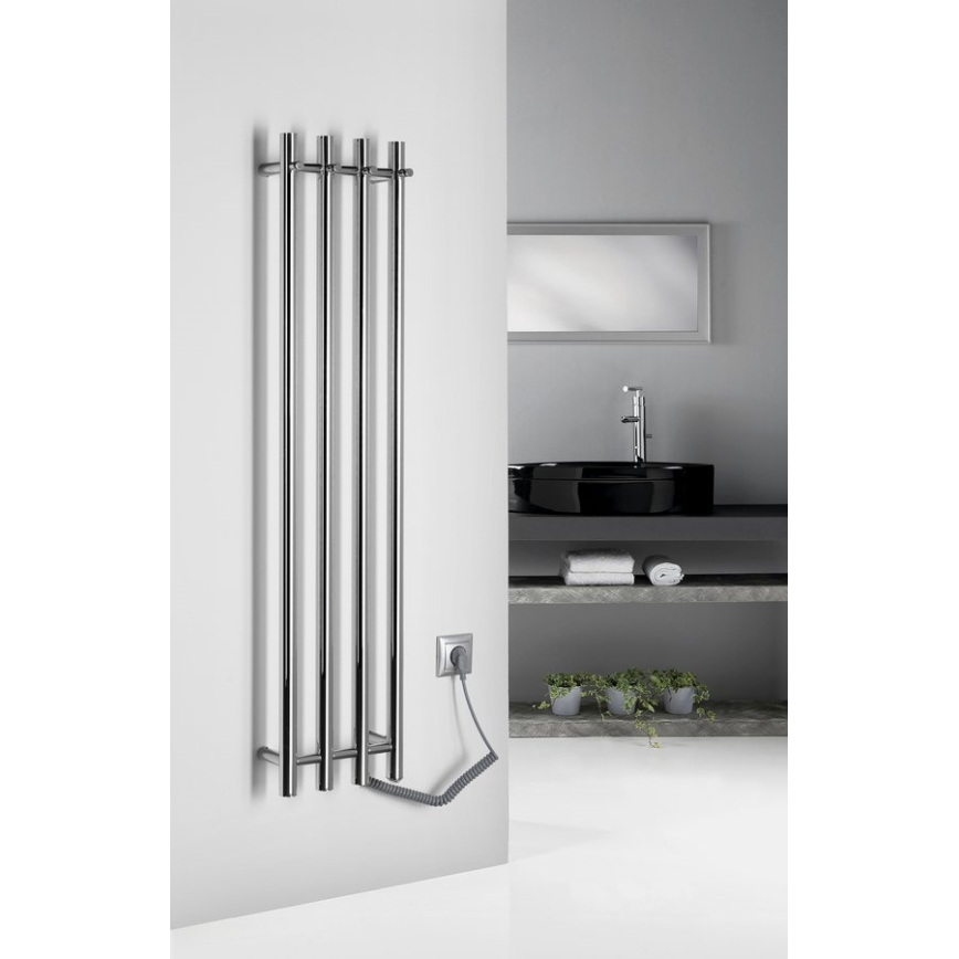 Sapho - Elektrinis rankšluosčių džiovintuvas PAPINADO 85W/230V 120 cm blizgus chromas dešinė