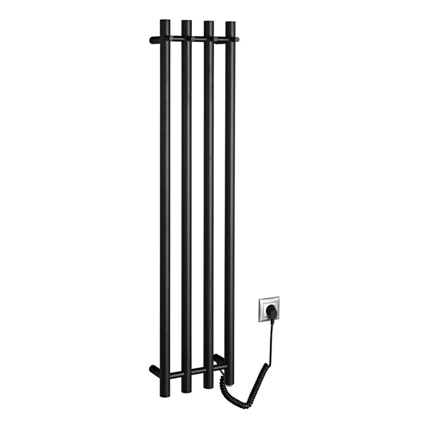 Sapho - Elektrinis rankšluosčių džiovintuvas PAPINADO 85W/230V 120 cm matinė juoda dešinė