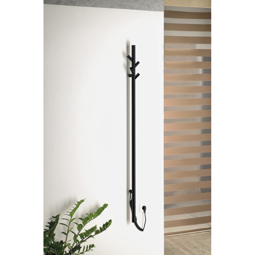 Sapho - Elektrinis rankšluosčių džiovintuvas PASADOR 30W/230V 150 cm matinė juoda