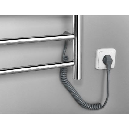 Sapho - Elektrinis rankšluosčių džiovintuvas REDONDO 130W 150x60 cm blizgus chromas apvalus