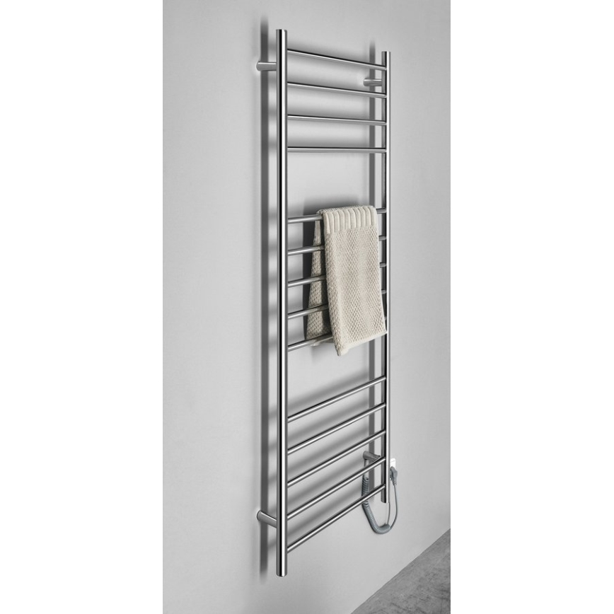 Sapho - Elektrinis rankšluosčių džiovintuvas REDONDO 130W/230V 150 cm blizgus chromas dešinė apvalus