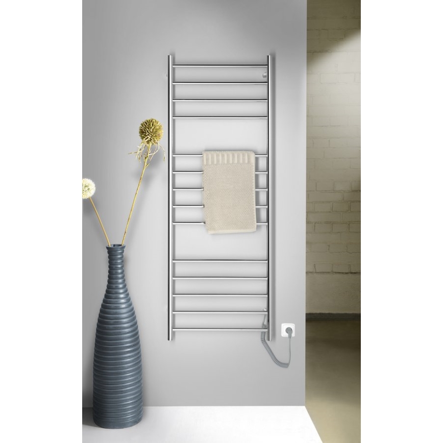 Sapho - Elektrinis rankšluosčių džiovintuvas REDONDO 130W/230V 150 cm blizgus chromas dešinė apvalus