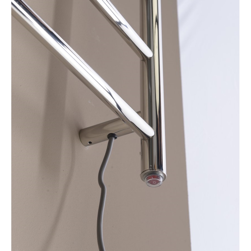 Sapho - Elektrinis rankšluosčių džiovintuvas REDONDO 130W/230V 150 cm blizgus chromas dešinė apvalus