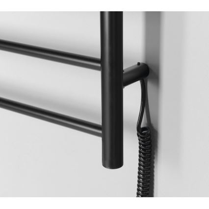 Sapho - Elektrinis rankšluosčių džiovintuvas REDONDO 130W/230V 63x116 cm matinė juoda