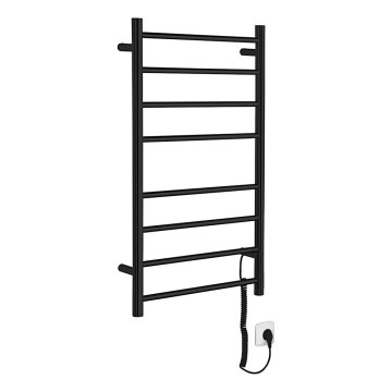 Sapho - Elektrinis rankšluosčių džiovintuvas REDONDO 75W/230V 50x90 cm matinė juoda