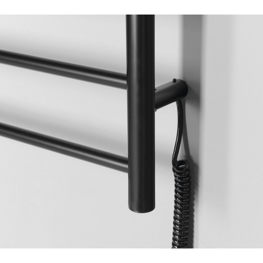 Sapho - Elektrinis rankšluosčių džiovintuvas REDONDO 75W/230V 50x90 cm matinė juoda