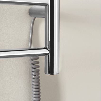 Sapho - Elektrinis rankšluosčių džiovintuvas REDONDO 75W 90x50 cm blizgus chromas apvalus