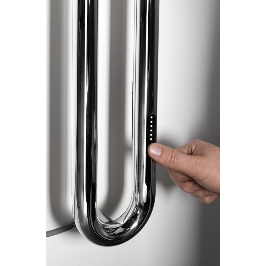 Sapho - Elektrinis rankšluosčių džiovintuvas su laikmačiu DUOPASSO 45 W 170 x 12 cm blizgus chromas