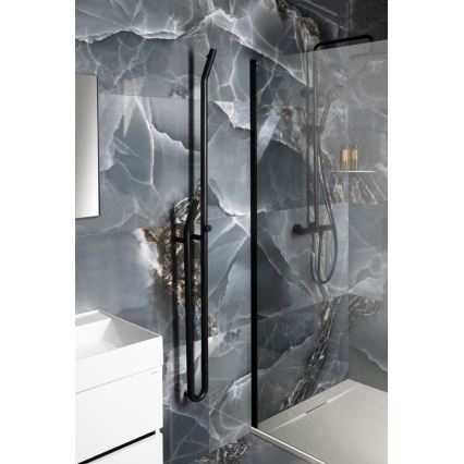 Sapho - Elektrinis rankšluosčių džiovintuvas su laikmačiu DUOPASSO 45W 170x12 cm matinė juoda