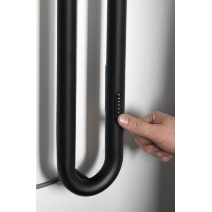 Sapho - Elektrinis rankšluosčių džiovintuvas su laikmačiu DUOPASSO 45W 170x12 cm matinė juoda