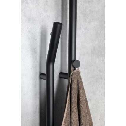 Sapho - Elektrinis rankšluosčių džiovintuvas su laikmačiu DUOPASSO 45W 170x12 cm matinė juoda
