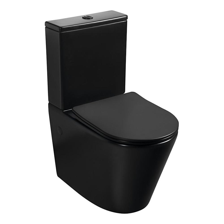 Sapho - kompaktiškas unitazas PACO keramika/juoda