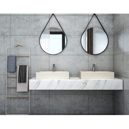 Sapho - praustuvas ant stalviršio 58x36 cm betonas/smėlio spalvos