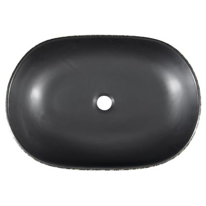 Sapho - Praustuvas ant stalviršio PRIORI 60x40 cm keramika/juoda/mėlyna