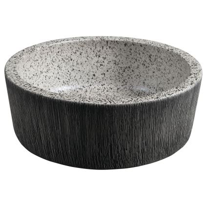 Sapho - Praustuvas ant stalviršio PRIORI skersmuo 41 cm balta/pilka