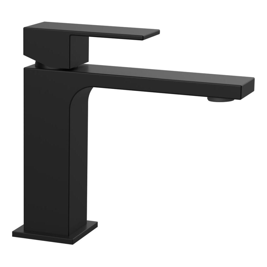 Sapho - Praustuvo čiaupas CUBEMIX 15,3 cm matinė juoda