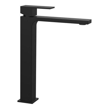 Sapho - Praustuvo čiaupas CUBEMIX 27,8 cm matinė juoda
