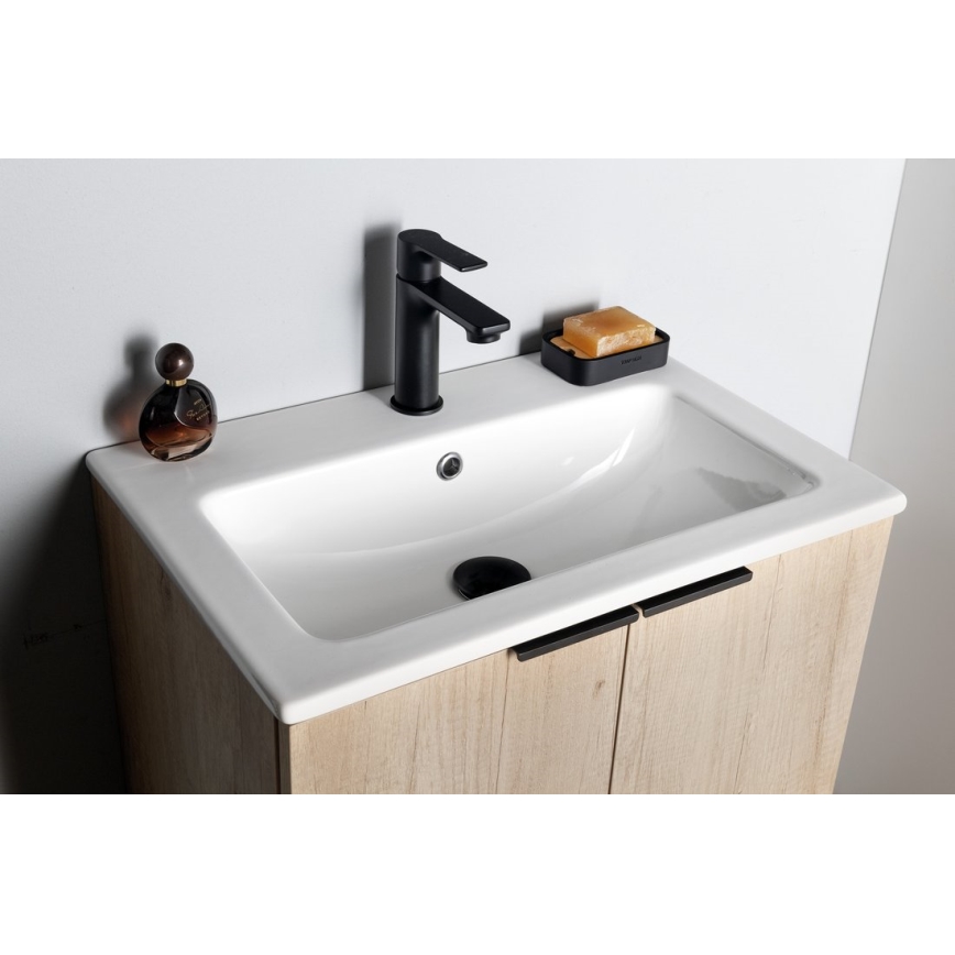Sapho - Praustuvo čiaupas PAX 16,5 cm matinė juoda
