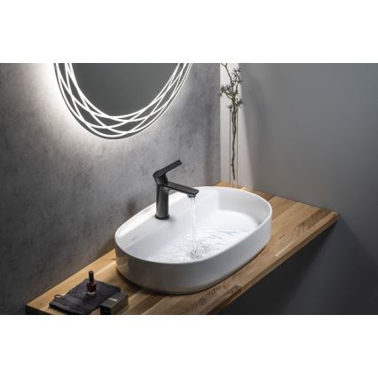Sapho - Praustuvo čiaupas PAX 16,5 cm matinė juoda