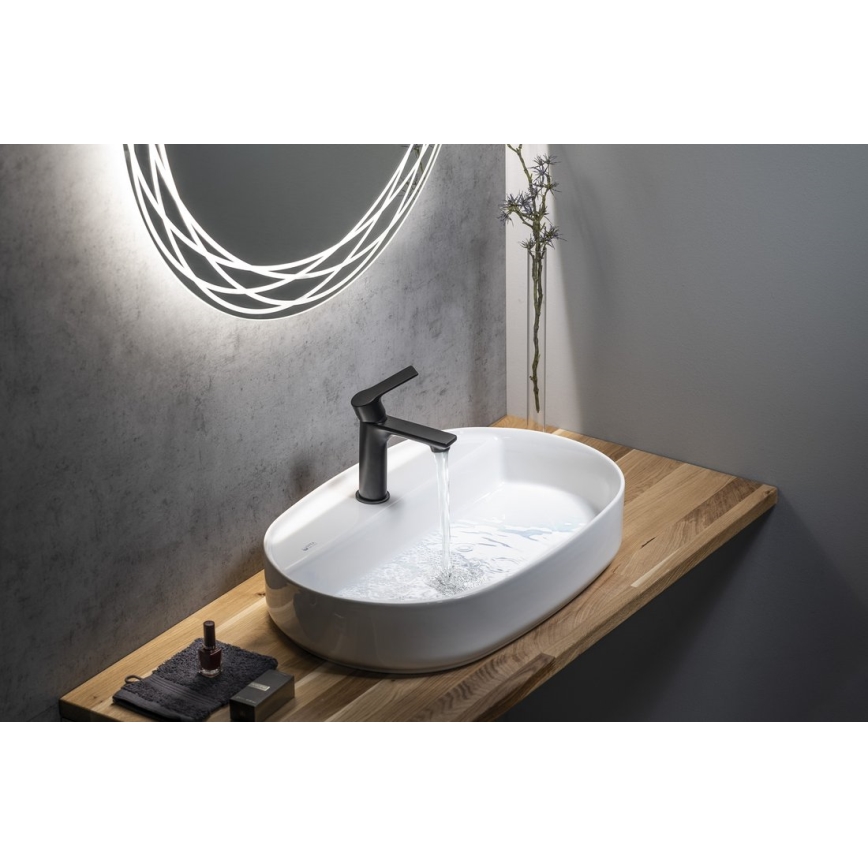 Sapho - Praustuvo čiaupas PAX 16,5 cm matinė juoda