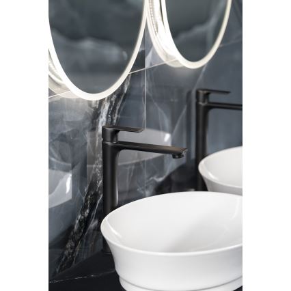 Sapho - Praustuvo čiaupas PAX 31,5 cm matinė juoda