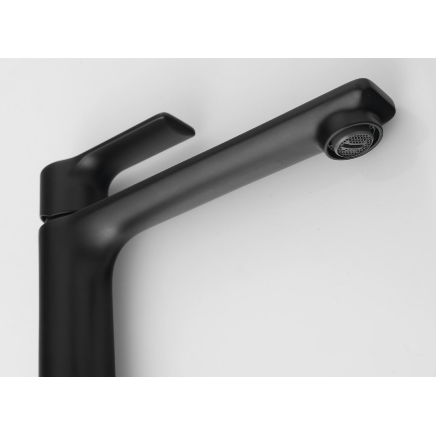 Sapho - Praustuvo čiaupas PAX 31,5 cm matinė juoda