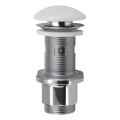 Sapho - praustuvo išleidimo vožtuvas Click-Clack BLOK, skersmuo 6,7 cm, marmuras/balta