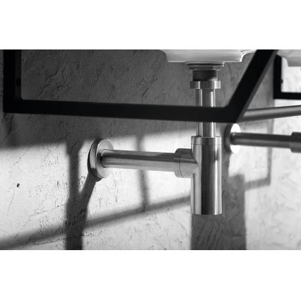 Sapho - praustuvo sifonas MINIMAL, matinio nerūdijančio plieno