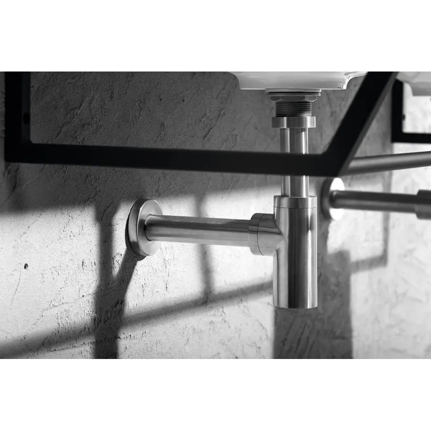 Sapho - praustuvo sifonas MINIMAL, matinio nerūdijančio plieno