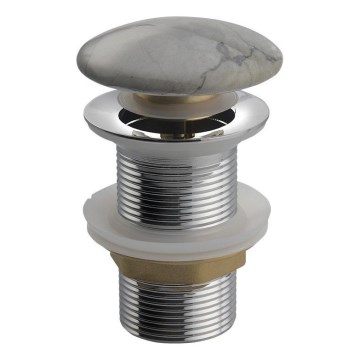 Sapho - Praustuvo uždarymo mechanizmas Click-Clack DALMA, skersmuo 6,7 cm, pilka