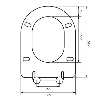 Sapho - SoftClose tualeto sėdynė, pilka