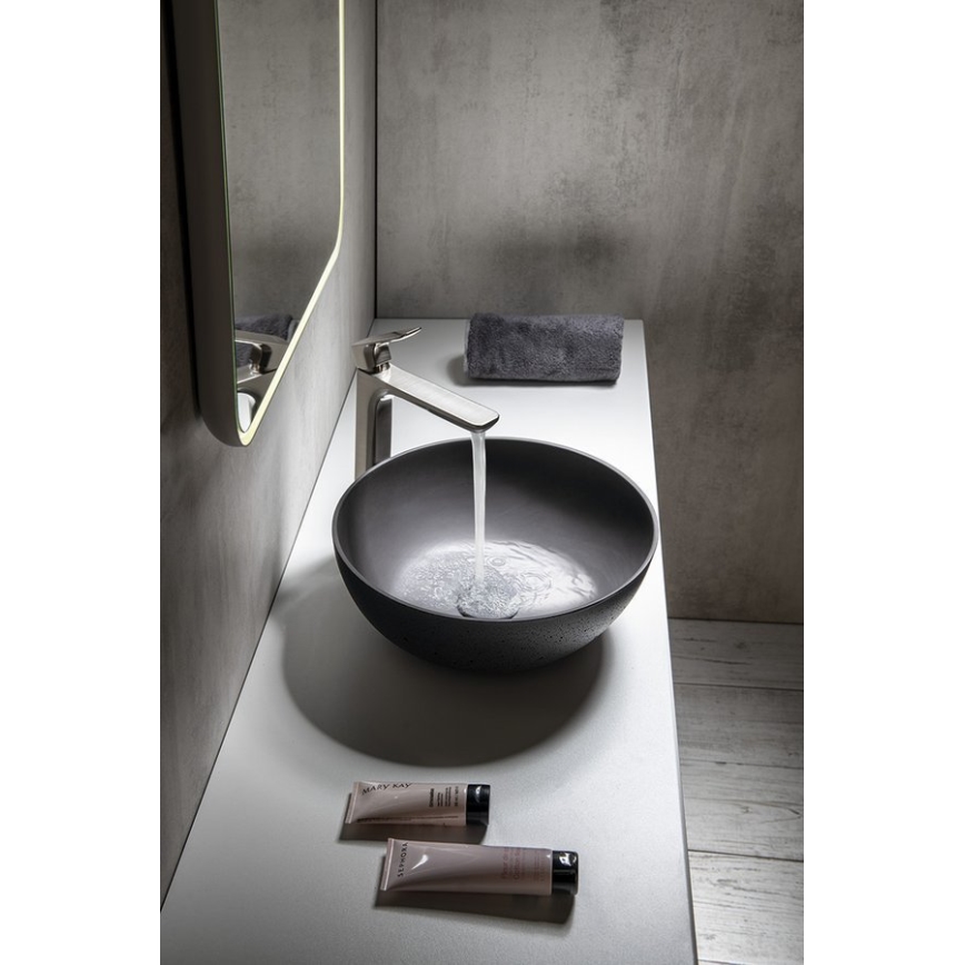 Sapho - stalviršinis praustuvas FORMIGO, skersmuo 39 cm, betonas/antracitas