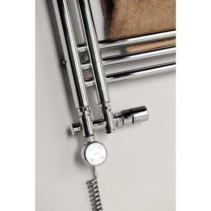 Sapho - Termostatinis prijungimo komplektas centrinėms jungtims TWIN COMBI dešinė/blizgus chromas