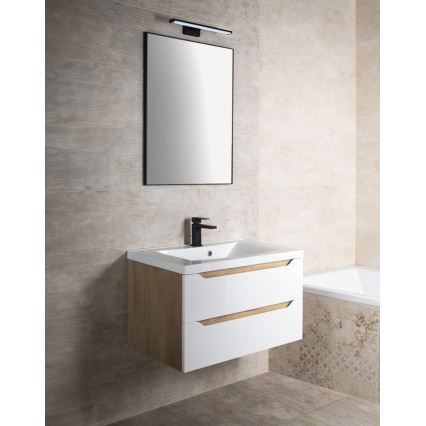 Sapho - Veidrodis su rėmu AROWANA 50x80 matinė juoda