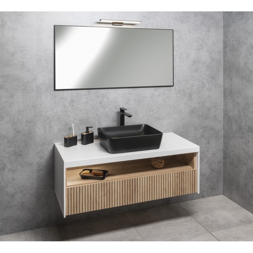 Sapho - Veidrodis su rėmu AROWANA 50x80 matinė juoda