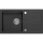 Sapho - Virtuvės plautuvė 77x44 cm granitas/juoda