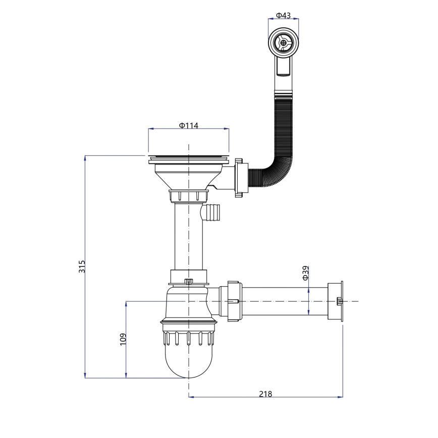 Sapho - Virtuvės plautuvė 77x44 cm granitas/juoda