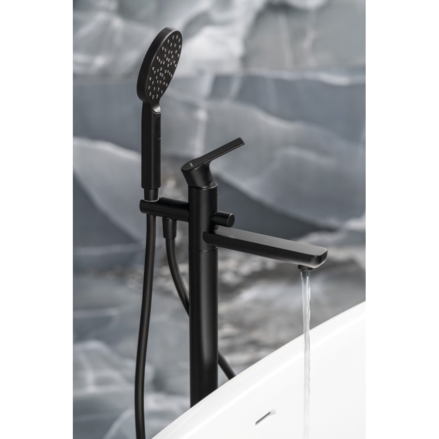 Sapho - Vonios komplektas su PAX maišytuvu matinė juoda