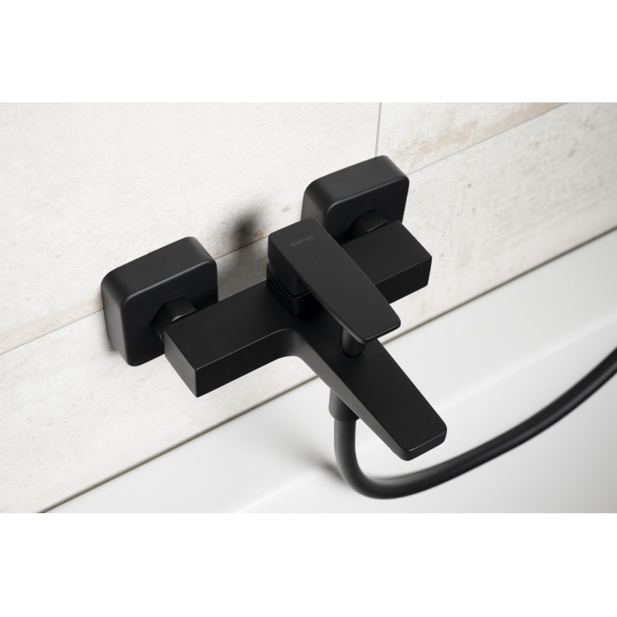 Sapho - vonios maišytuvas TURSI matinė juoda