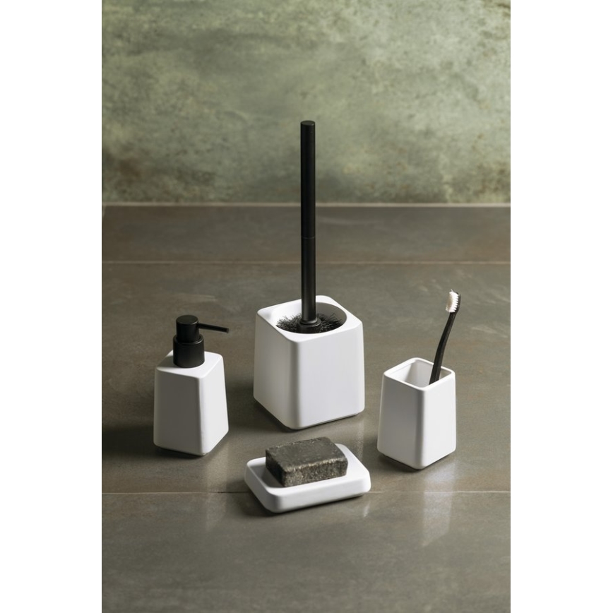 Sapho - Vonios rinkinys 4 vnt. baltas/juodas