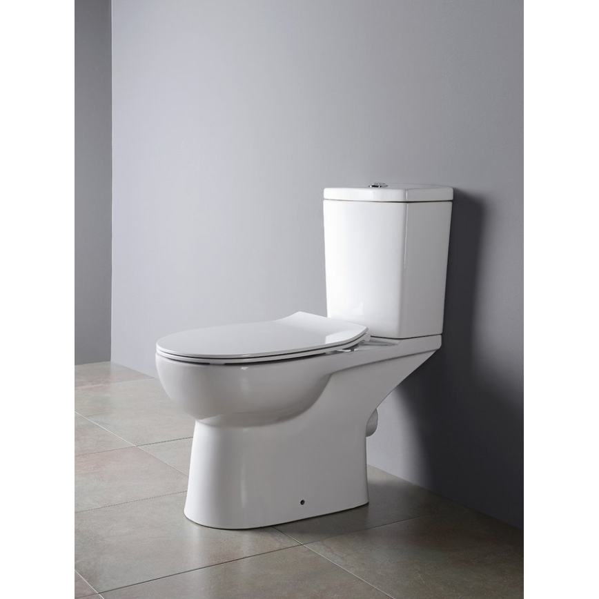 Sapho - WC kombi, galinis nuvedimas, keramika/balta