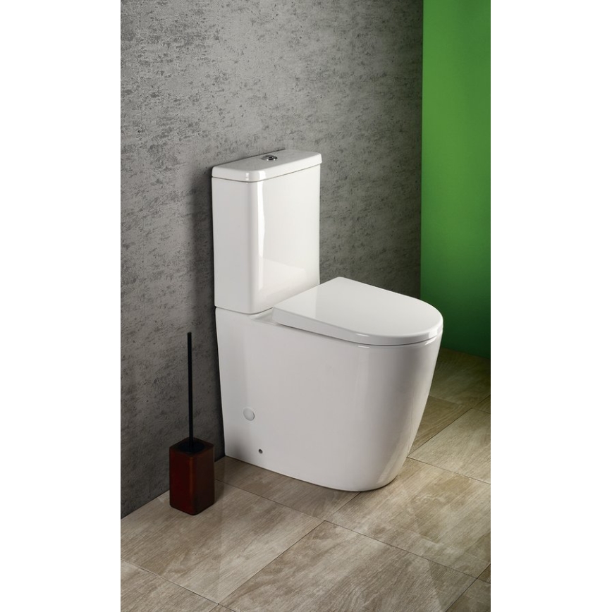 Sapho - WC kombi TURKU apatinis/galinis nuotekų išvedimas keramika/balta