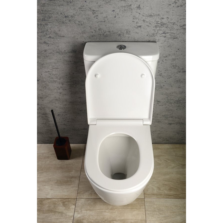 Sapho - WC kombi TURKU apatinis/galinis nuotekų išvedimas keramika/balta