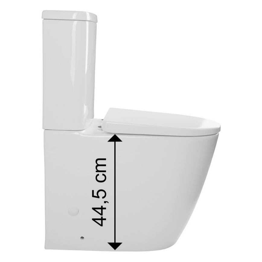 Sapho - WC kombi TURKU apatinis/galinis nuotekų išvedimas keramika/balta